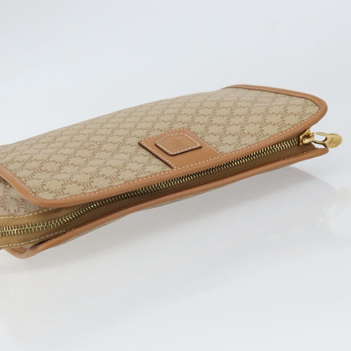 Celine Macadam Pochette Classic, BEIGE, CANVAS, Clutche & pouche