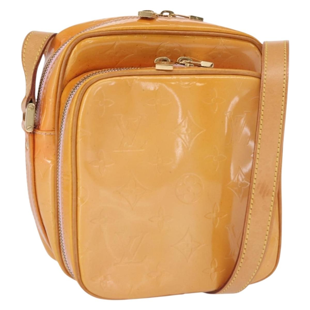 Louis Vuitton Wooster Handbag Monogram Vernis, YELLOW, PATENT_LEATHER, Clutche & pouche