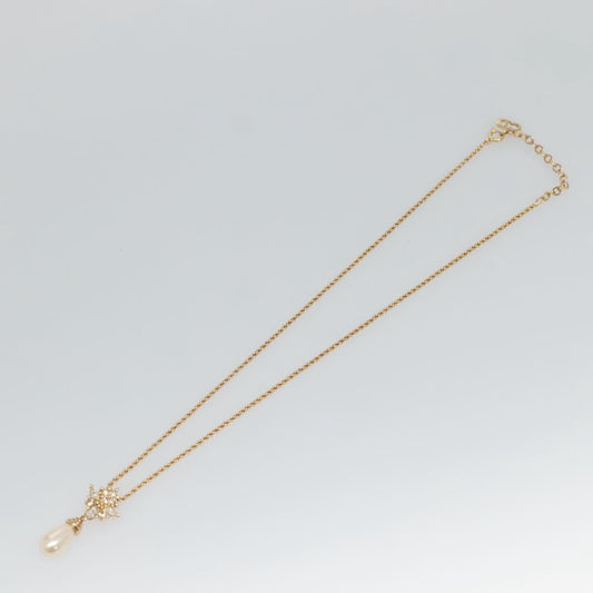 Christian Dior CD Pendant Necklace Metal, GOLD, METAL, Necklace