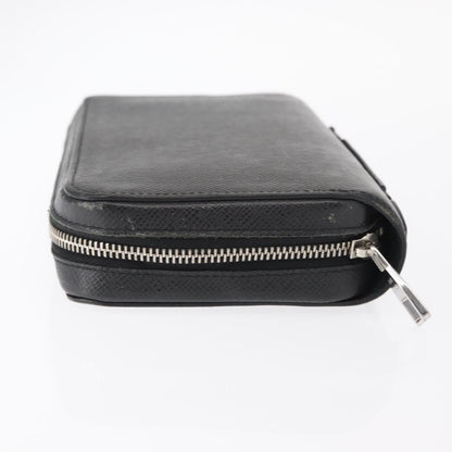 Louis Vuitton Zippy XL Taiga Leather, BLACK, LEATHER, Wallets