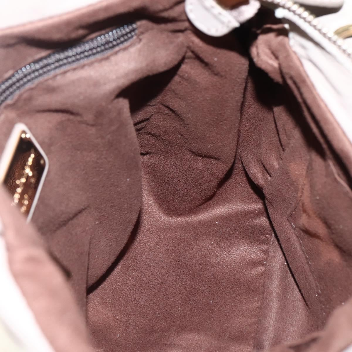 Salvatore Ferragamo Vala Leather, BEIGE, LEATHER, Handbag