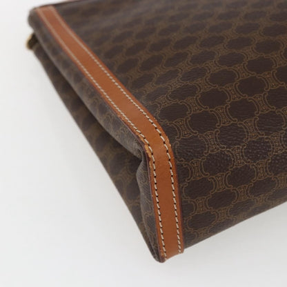 Celine Macadam Pochette Canvas, BROWN, PVC, Clutche & pouche