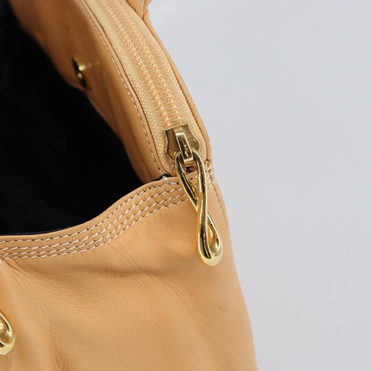 Loewe Anagram handbag Leather, BEIGE, LEATHER, Handbag