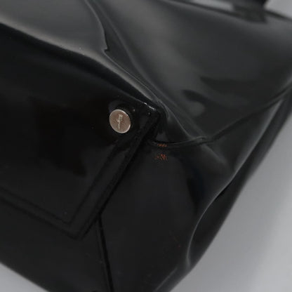 Salvatore Ferragamo Vara Tote Patent Leather, BLACK, PATENT_LEATHER, Handbag