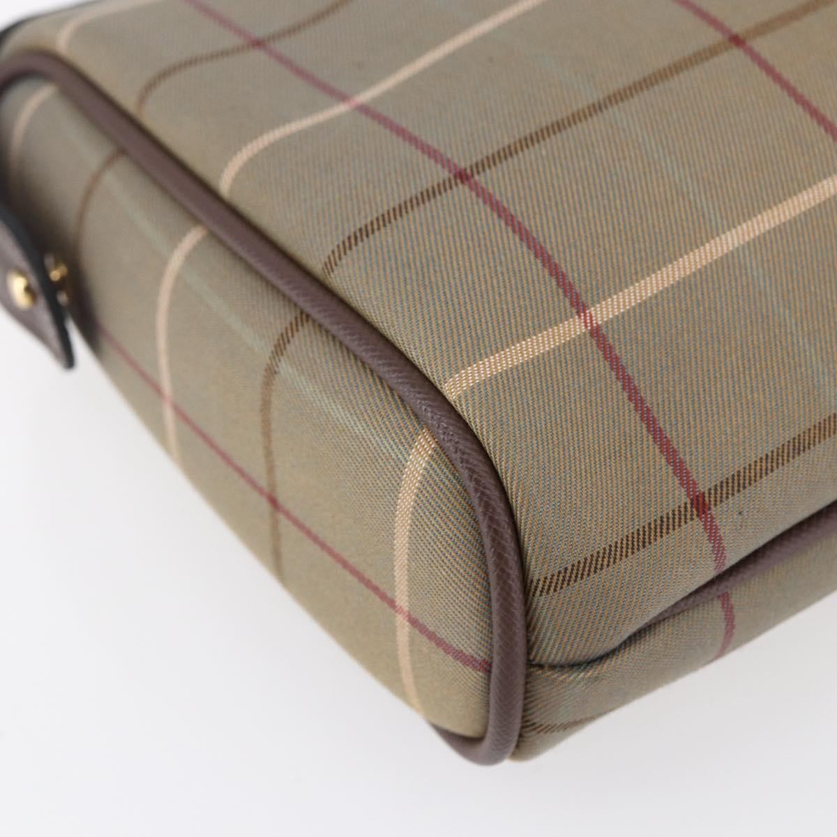 Burberry Nova check Pochette Canvas, BEIGE, CANVAS, Clutche & pouche