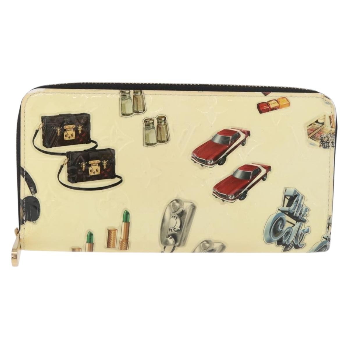 Louis Vuitton Nicolas Ghesquière Zippy Wallet Patent Monogram, White, Patent Leather, Wallet