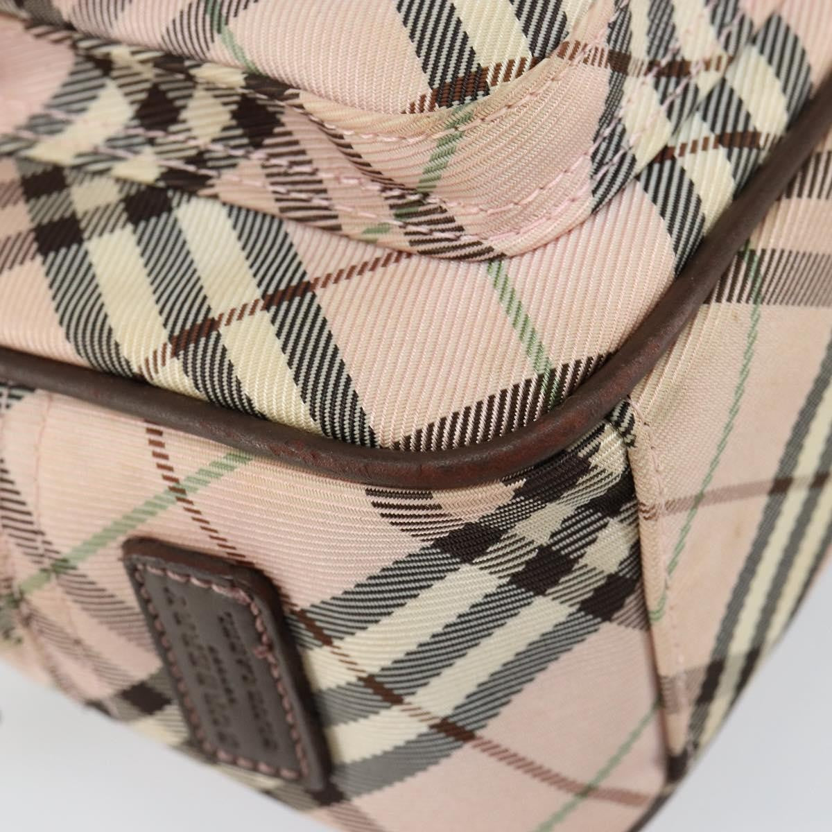 Burberry Nova Check Blue Label Nylon, PINK, CANVAS, Travel bag