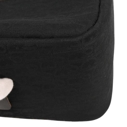 Christian Dior Vintage CD Trotter Handbag Canvas, BLACK, CANVAS, Handbag