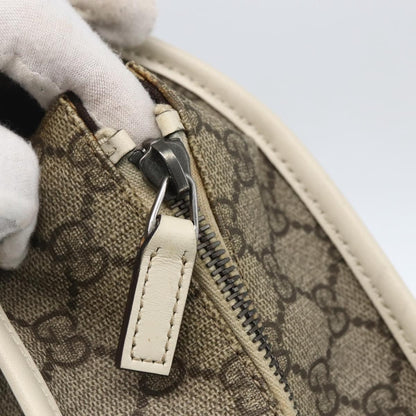 Gucci Plus Tote GG Coated Canvas with Leather, Beige, Canvas, Tote Bag