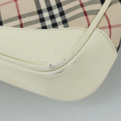 Burberry Shoulder Bag Nova Check Canvas, BEIGE, CANVAS, Shoulder bag