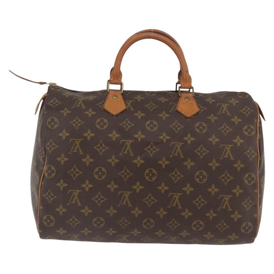 Louis Vuitton Speedy Handbag Monogram Canvas, Brown, Canvas, Handbag
