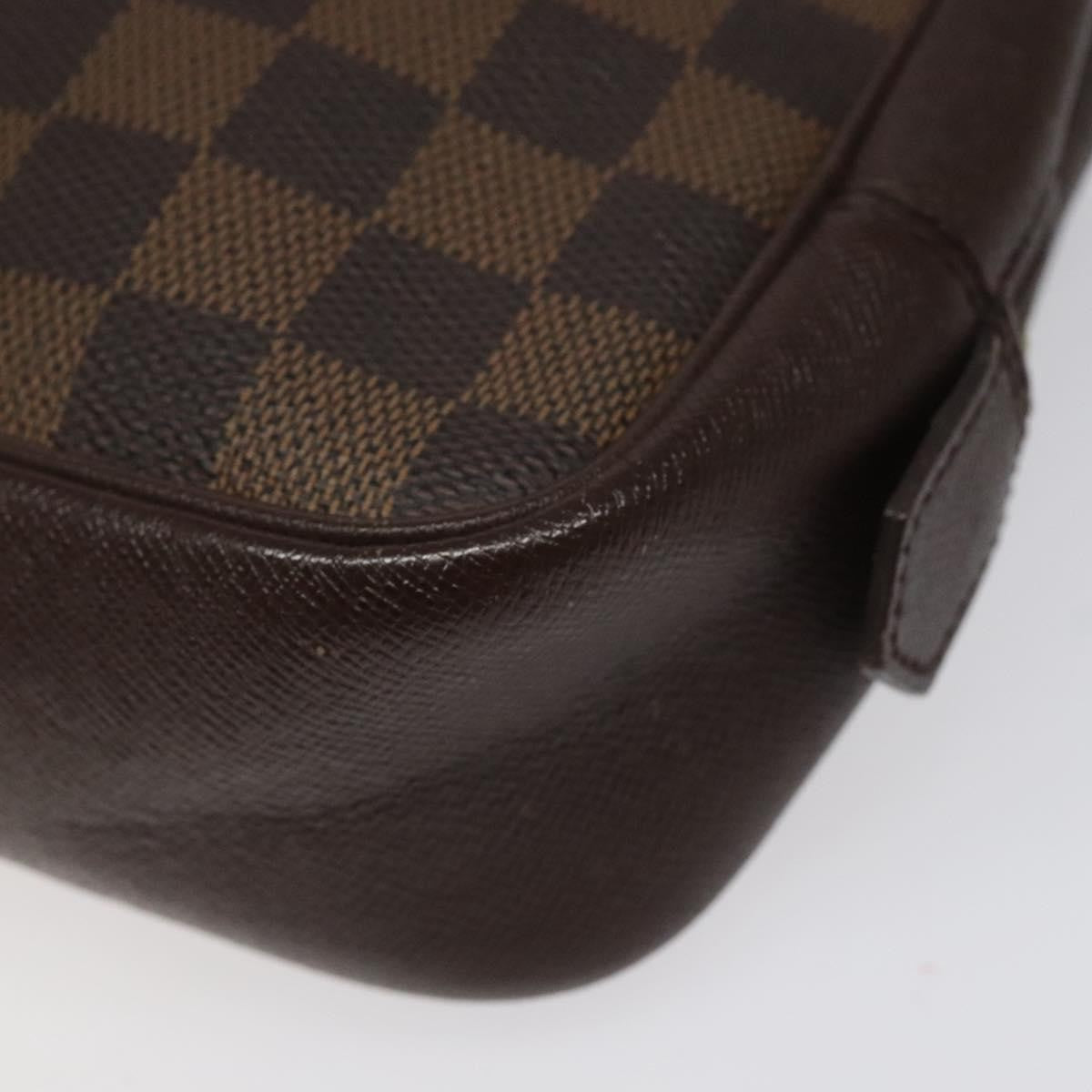 Louis Vuitton Trousse Toiletry Pouch Damier Canvas, BROWN, CANVAS, Toiletry Case