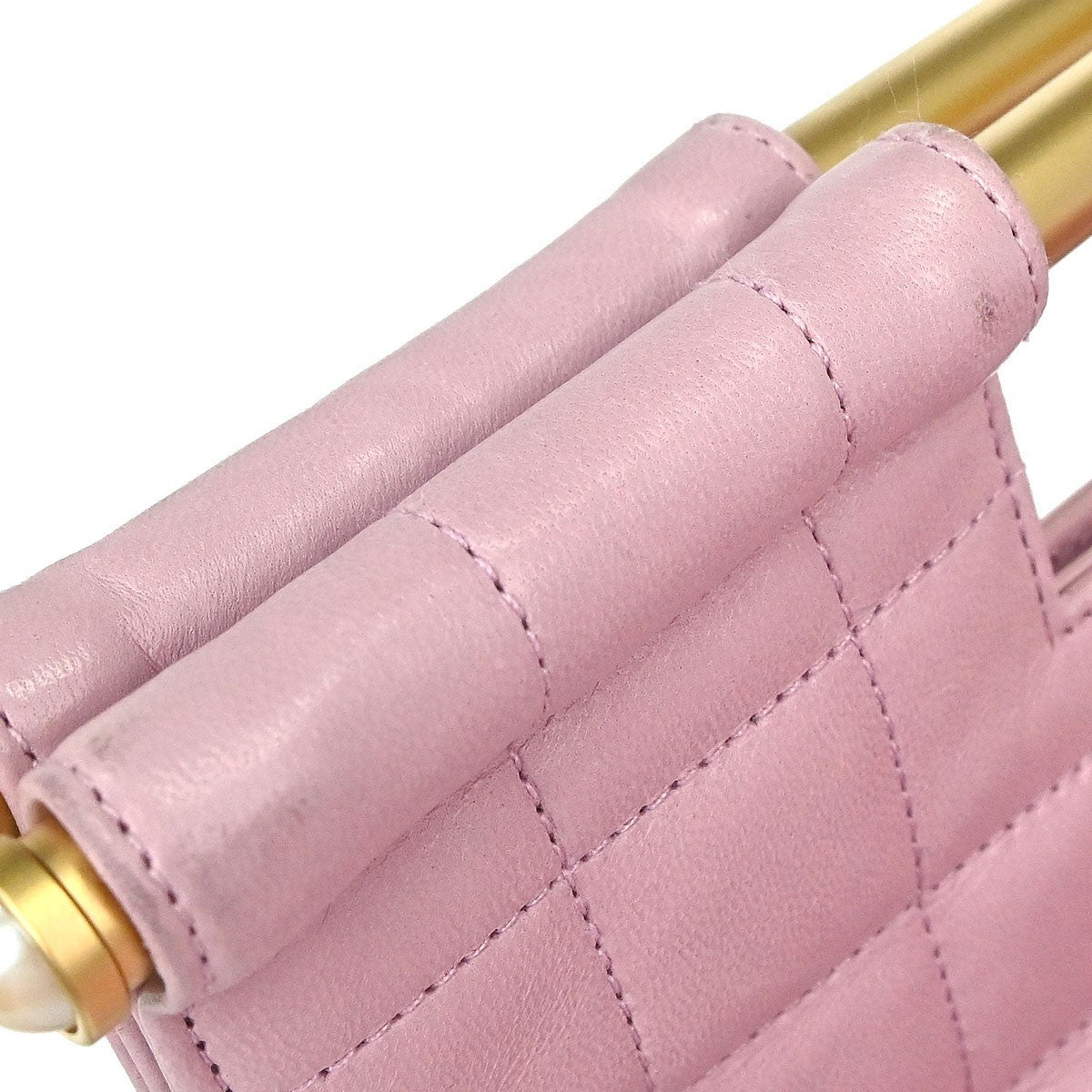 Chanel Chanel Coco Mark Leather Tote bag leather, Pink, Leather, Handbag