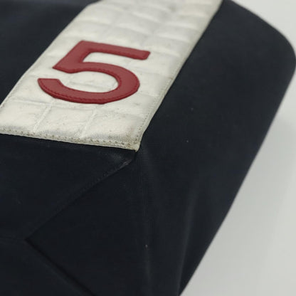 Chanel No.5 Tote Canvas and Leather, NAVY, CANVAS, Tote bag