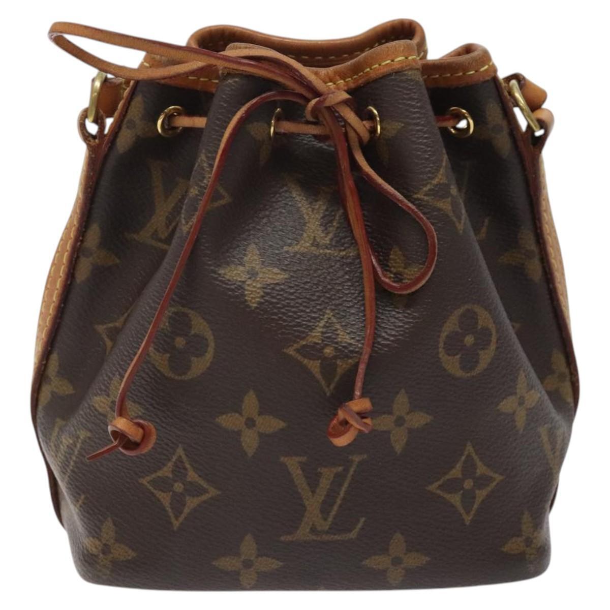 Louis Vuitton Nano Noe Shoulder Bag Monogram Canvas, BROWN, CANVAS, Shoulder bag