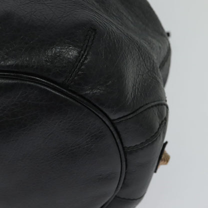 Balenciaga Pom Pon Giant Studs Bag Leather, BLACK, LEATHER, Handbag