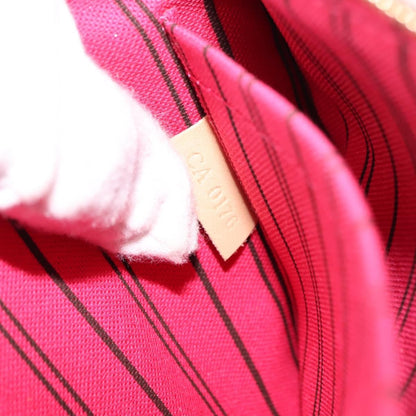 Louis Vuitton Neverfull Pochette Monogram Canvas, BROWN, CANVAS, Clutche & pouche