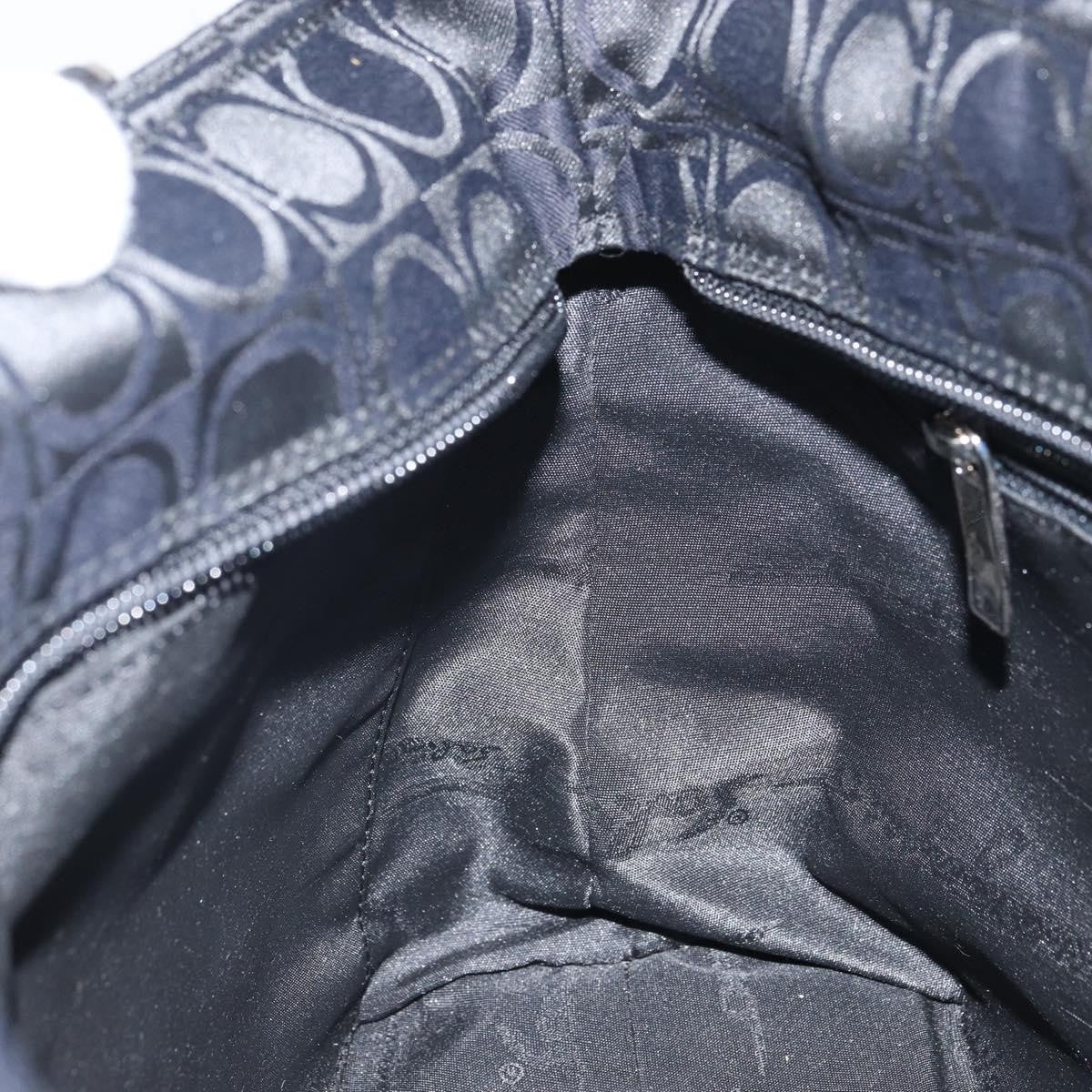 Salvatore Ferragamo Gancini Tote Nylon, BLACK, NYLON, Tote bag
