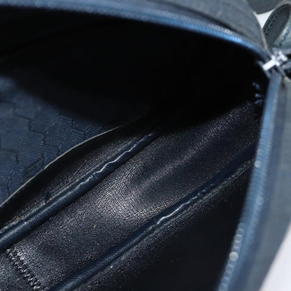 Christian Dior Vintage Honeycomb Shoulder Bag Canvas, NAVY, CANVAS, Shoulder bag