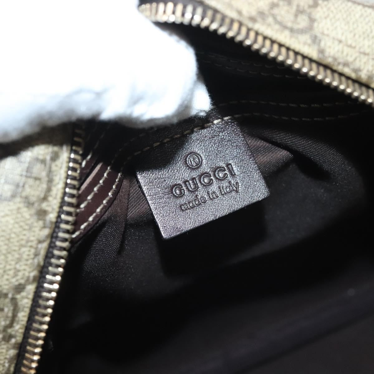 Gucci Front Zip Messenger GG Coated Canvas, BEIGE, CANVAS, Shoulder bag
