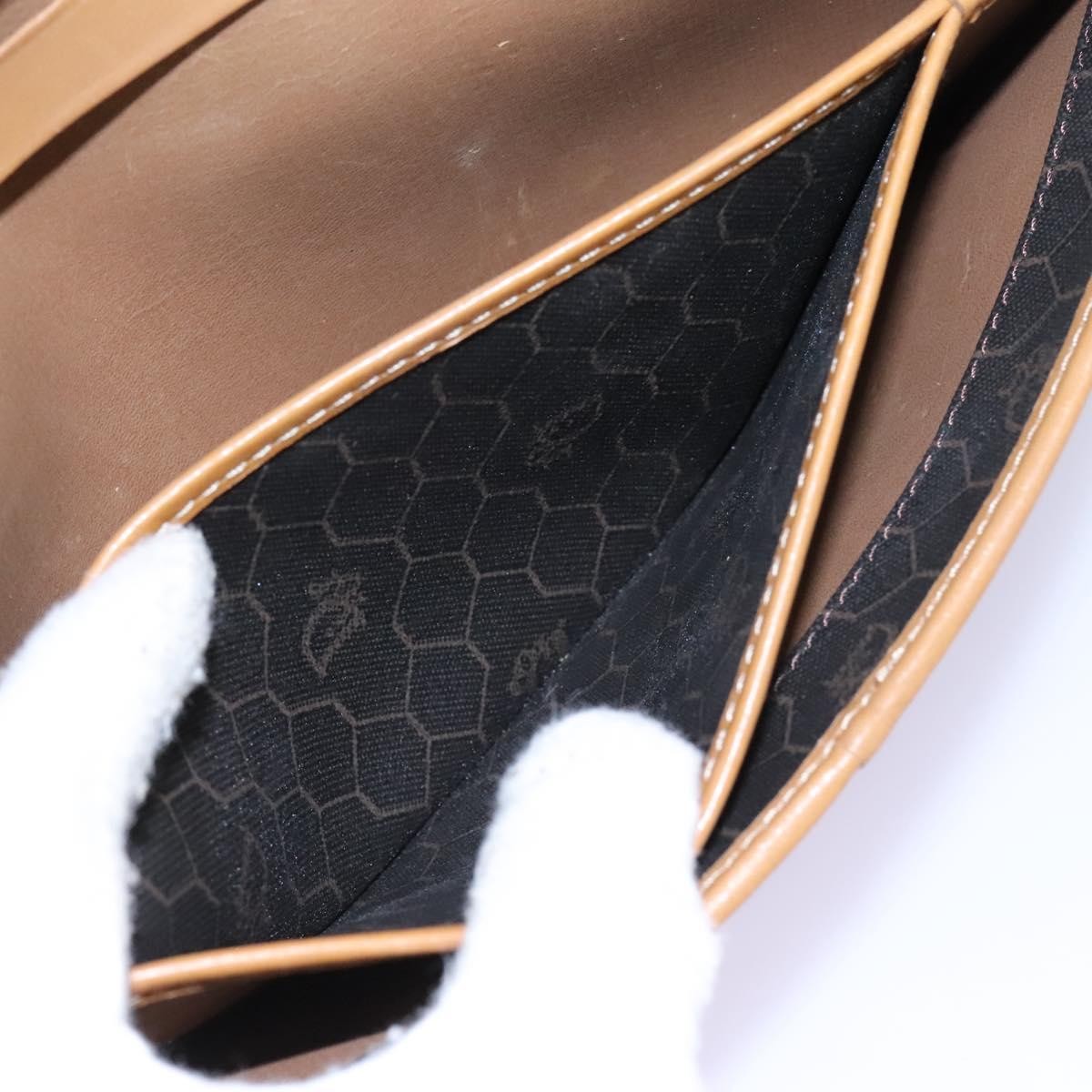 Christian Dior Vintage Honeycomb chain Canvas, BLACK, CANVAS, Handbag