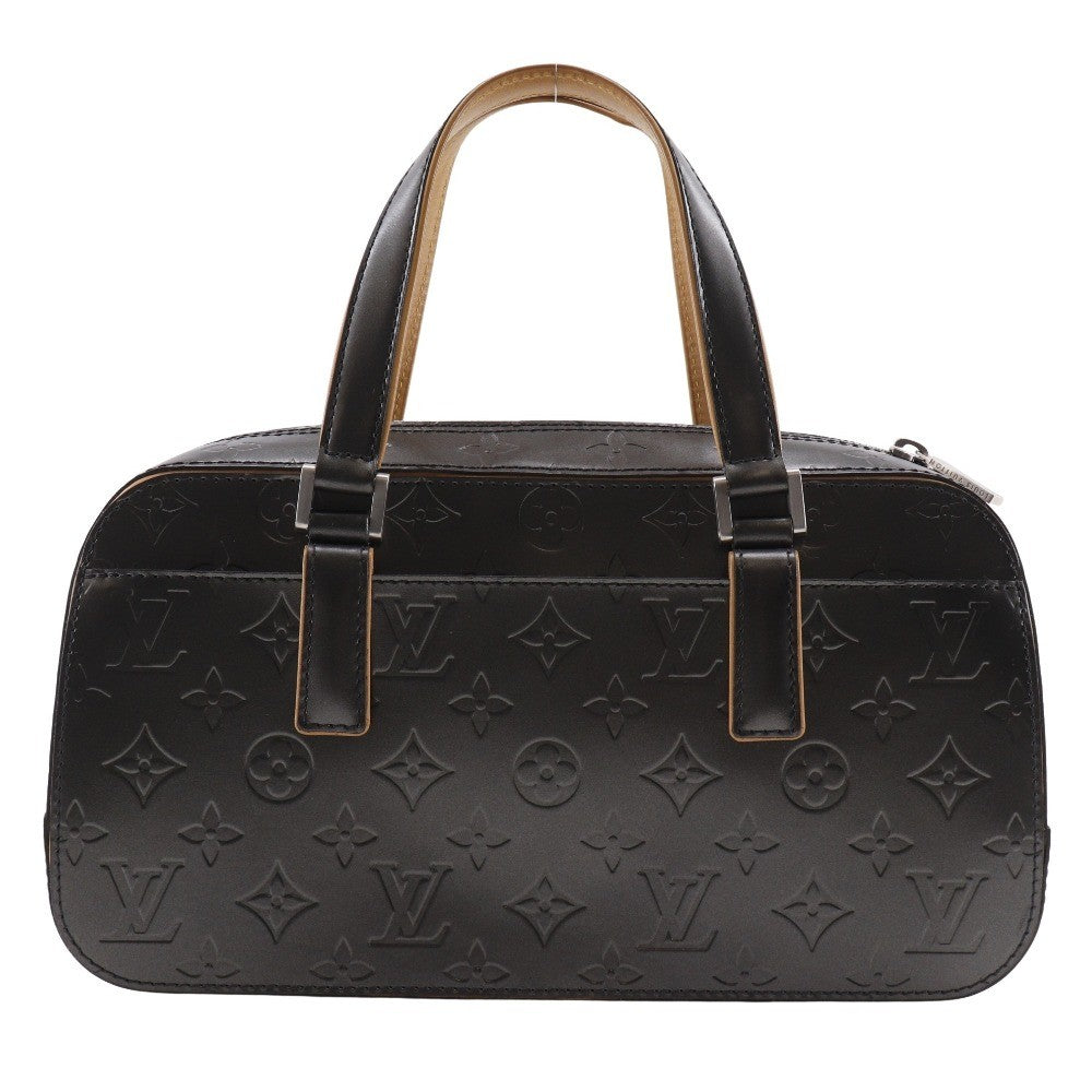 Louis Vuitton Mat Shelton Handbag Monogram Vernis, BLACK, CANVAS, Handbag