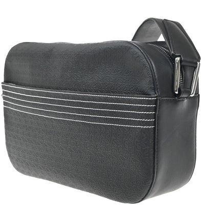 Loewe Anagram Shoulder Bag Leather, BLACK, PVC, Shoulder bag