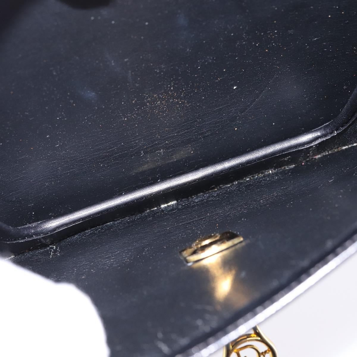 Christian Dior Flap Shoulder Bag Leather, BLACK, LEATHER, Shoulder bag
