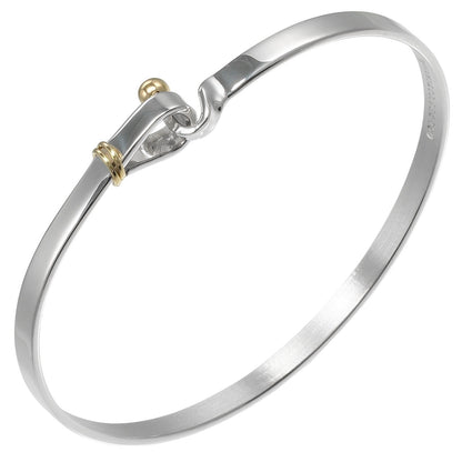 Tiffany & Co. Love Knot Bracelet Sterling Silver and 18K Yellow Gold, SILVER, SILVER, Bracelet