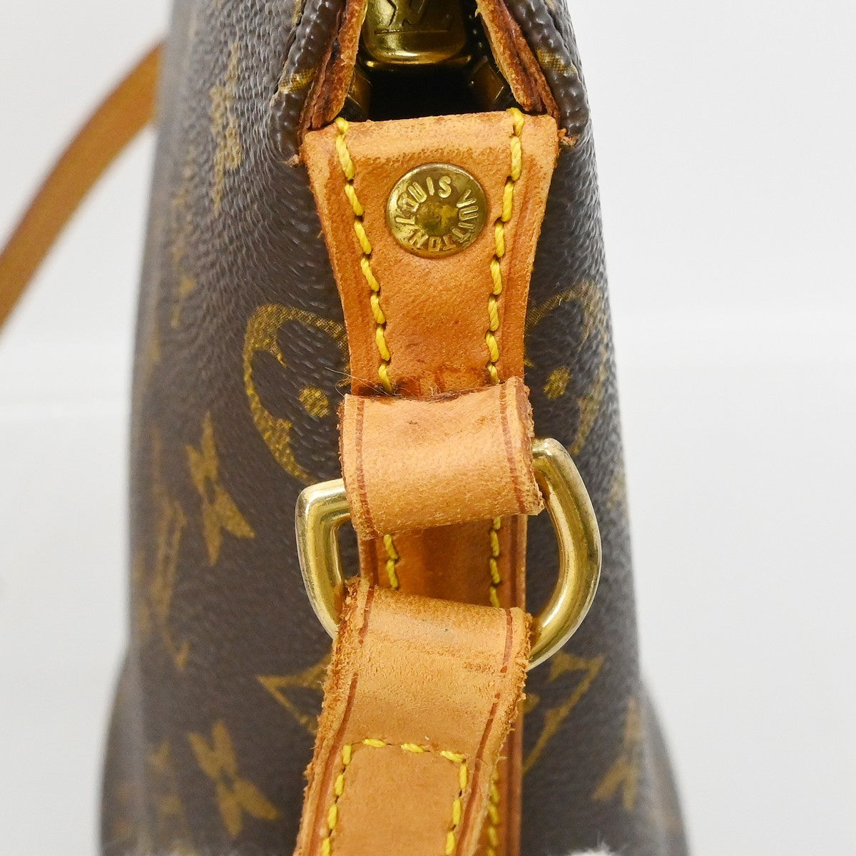 Louis Vuitton Drouot Handbag Monogram Canvas, Brown, Canvas, Shoulder Bag