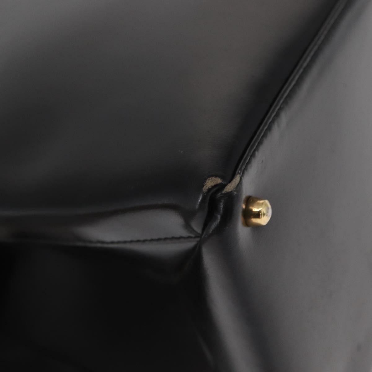 Gucci Vintage Handbag Leather, BLACK, LEATHER, Handbag