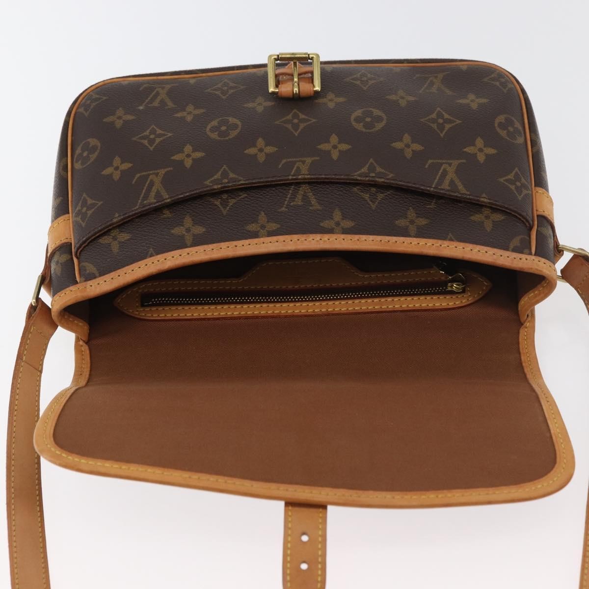 Louis Vuitton Sologne Handbag Monogram Canvas, Brown, Canvas, Shoulder Bag
