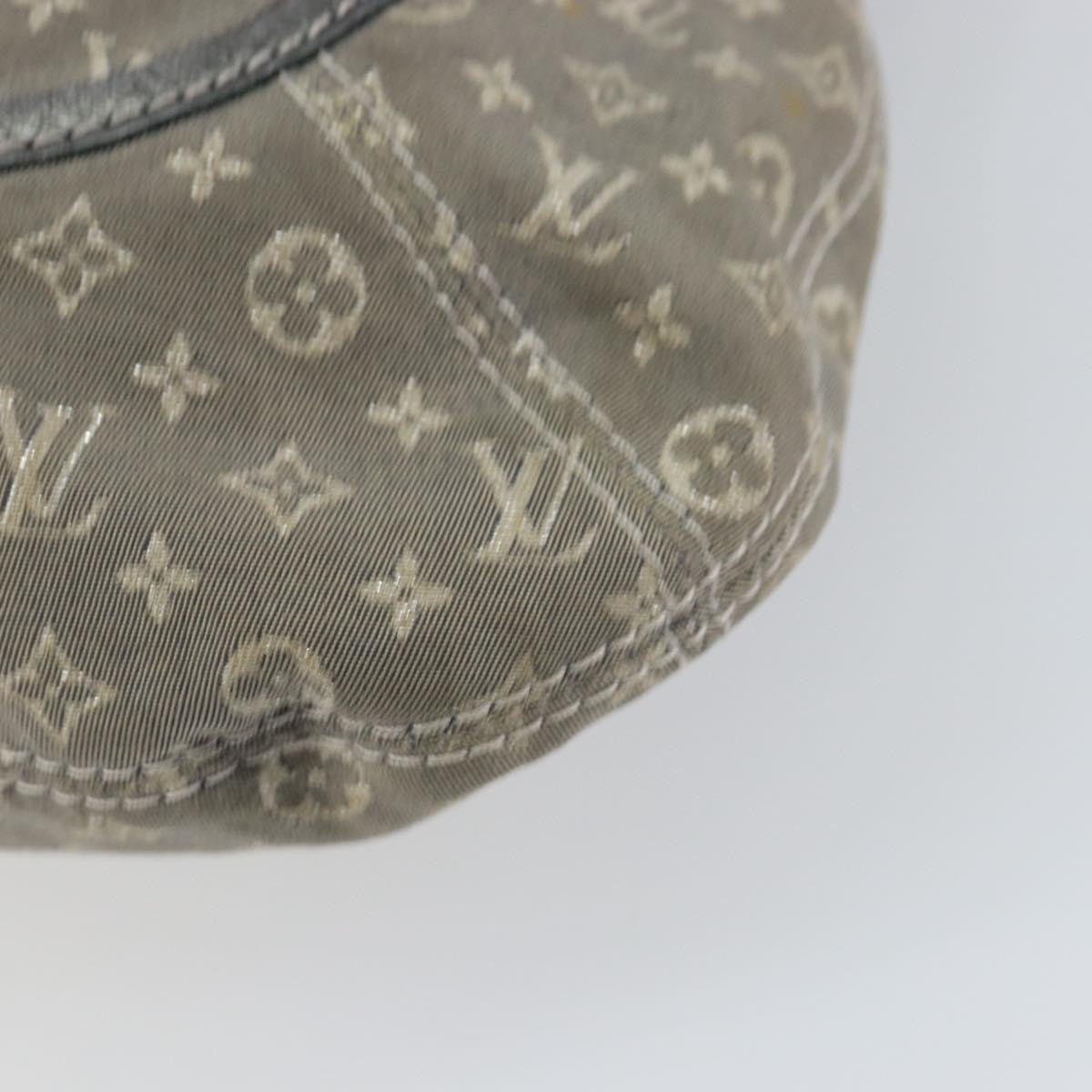 Louis Vuitton Angele Handbag Mini Lin, GRAY, CANVAS, Handbag