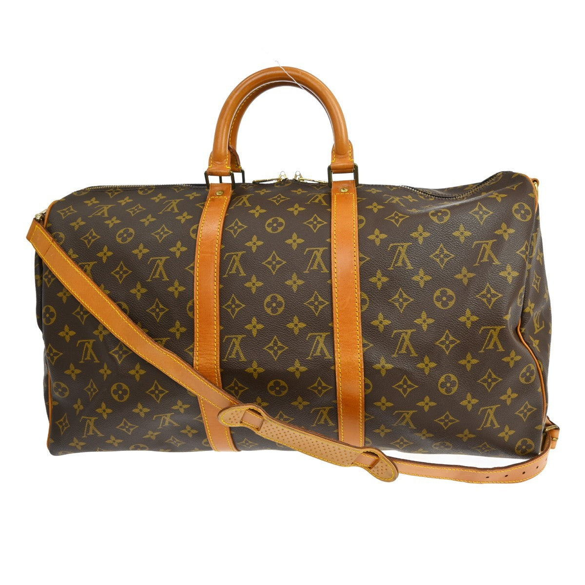 Louis Vuitton Keepall Bandouliere Bag Monogram Canvas, Brown, Canvas, Travel Bag