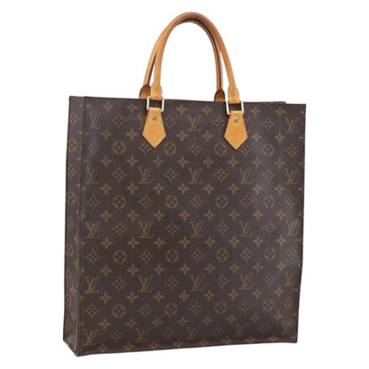 Louis Vuitton Vintage Sac Plat Bag Monogram Canvas, BROWN, CANVAS, Tote bag