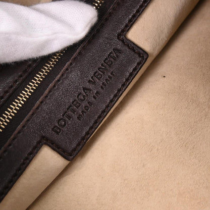 Bottega Veneta Hop Hobo Intrecciato Leather, BROWN, LEATHER, Handbag