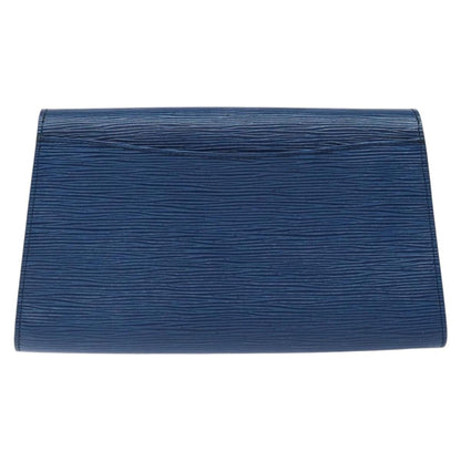 Louis Vuitton Art Deco Clutch Epi Leather, BLUE, LEATHER, Clutche & pouche