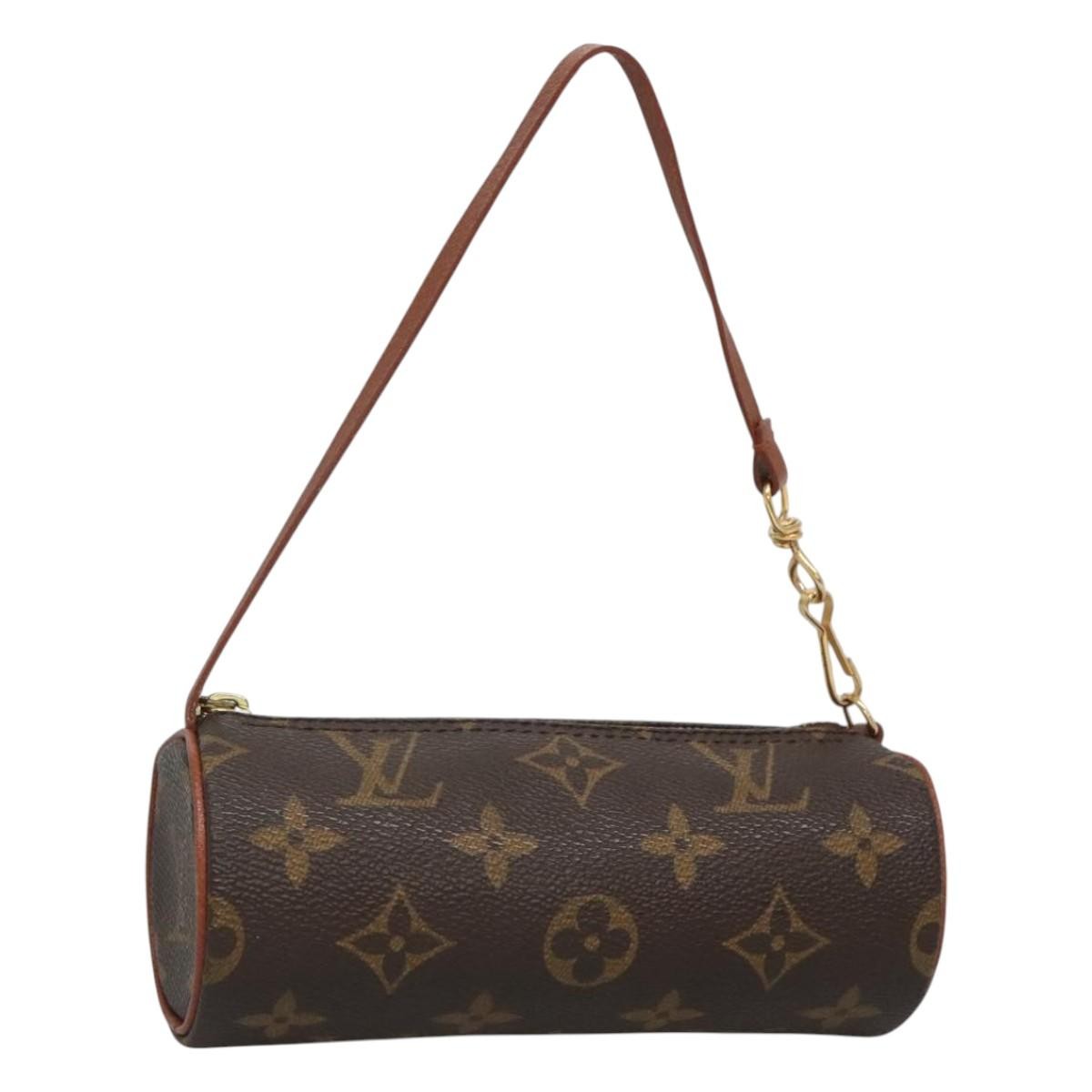 Louis Vuitton Papillon Pochette Monogram Canvas, BROWN, CANVAS, Clutche & pouche