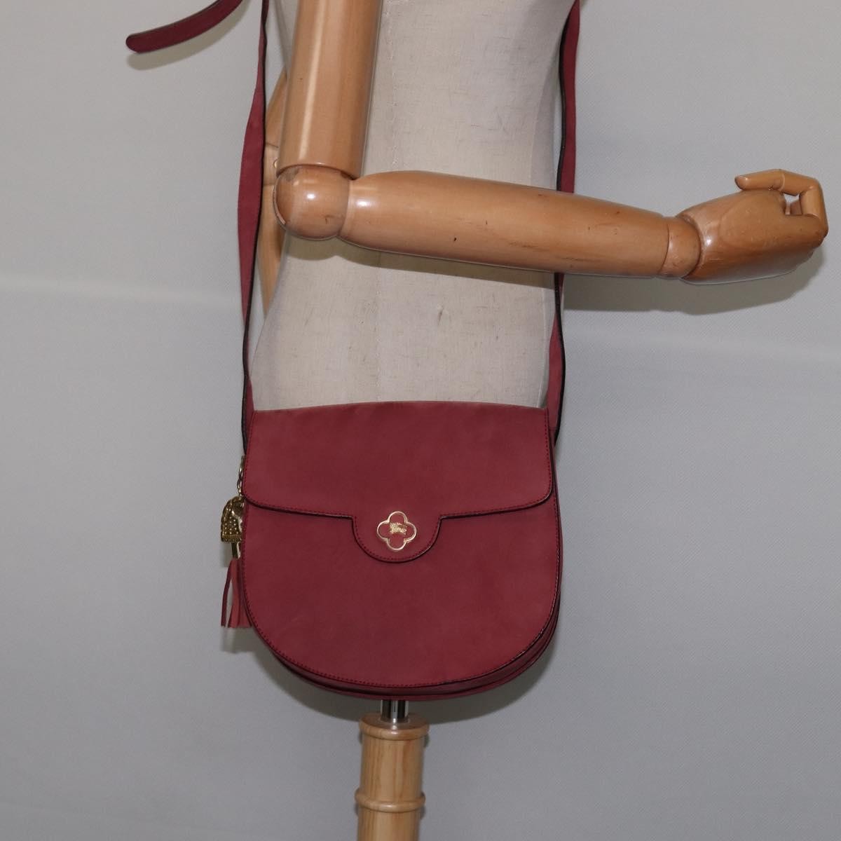 Burberry Vintage Crossbody Bag Suede, PINK, SUEDE, Shoulder bag