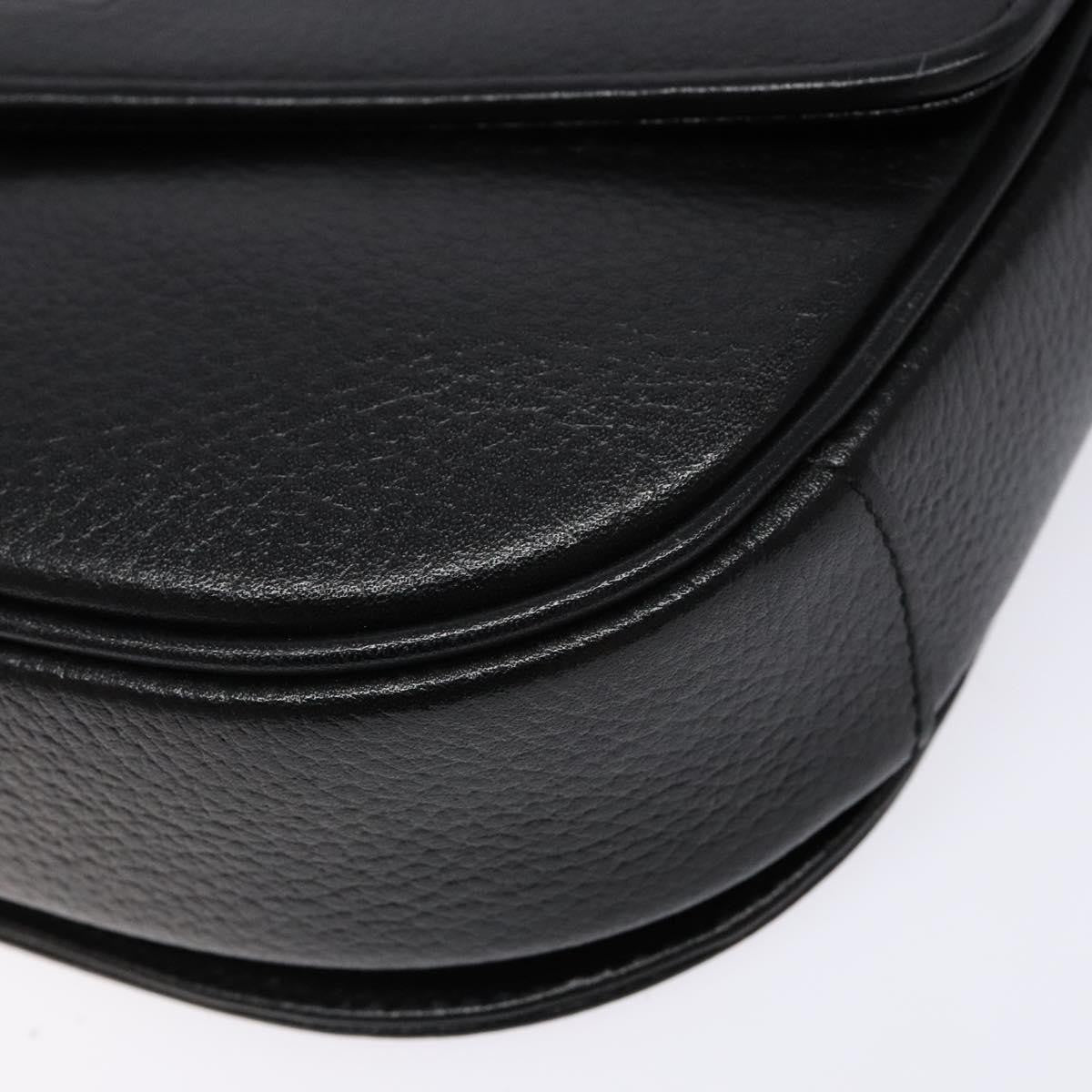 Burberry Flap Shoulder Bag Leather, BLACK, LEATHER, Shoulder bag