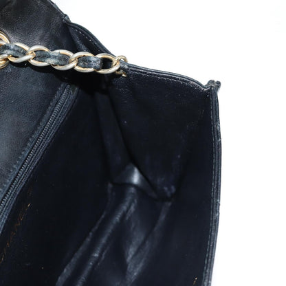 Chanel Vintage Tassel Flap Bag Leather, BLACK, LEATHER, Handbag