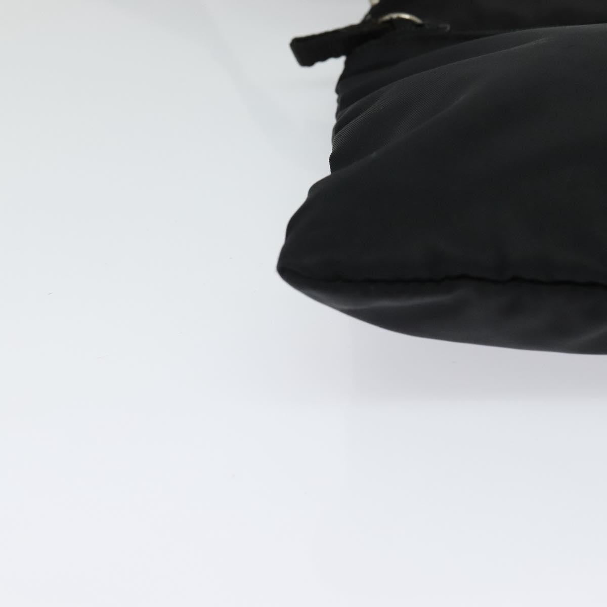 Prada Flat Messenger Bag Tessuto, BLACK, NYLON, Shoulder bag