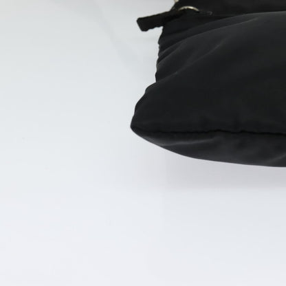 Prada Flat Messenger Bag Tessuto, BLACK, NYLON, Shoulder bag