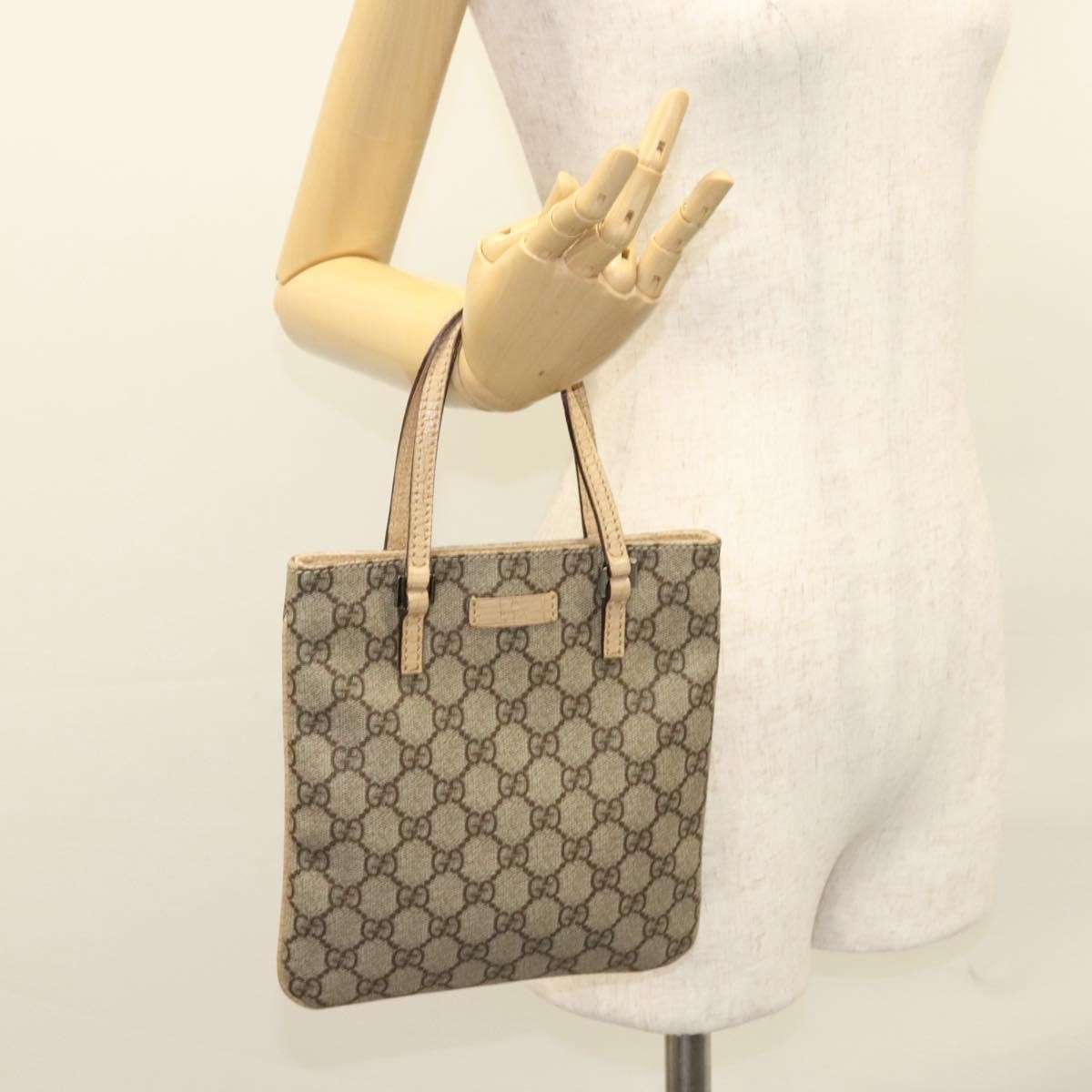 Gucci Joy Plus Flat Tote GG Coated Canvas, BEIGE, CANVAS, Tote bag