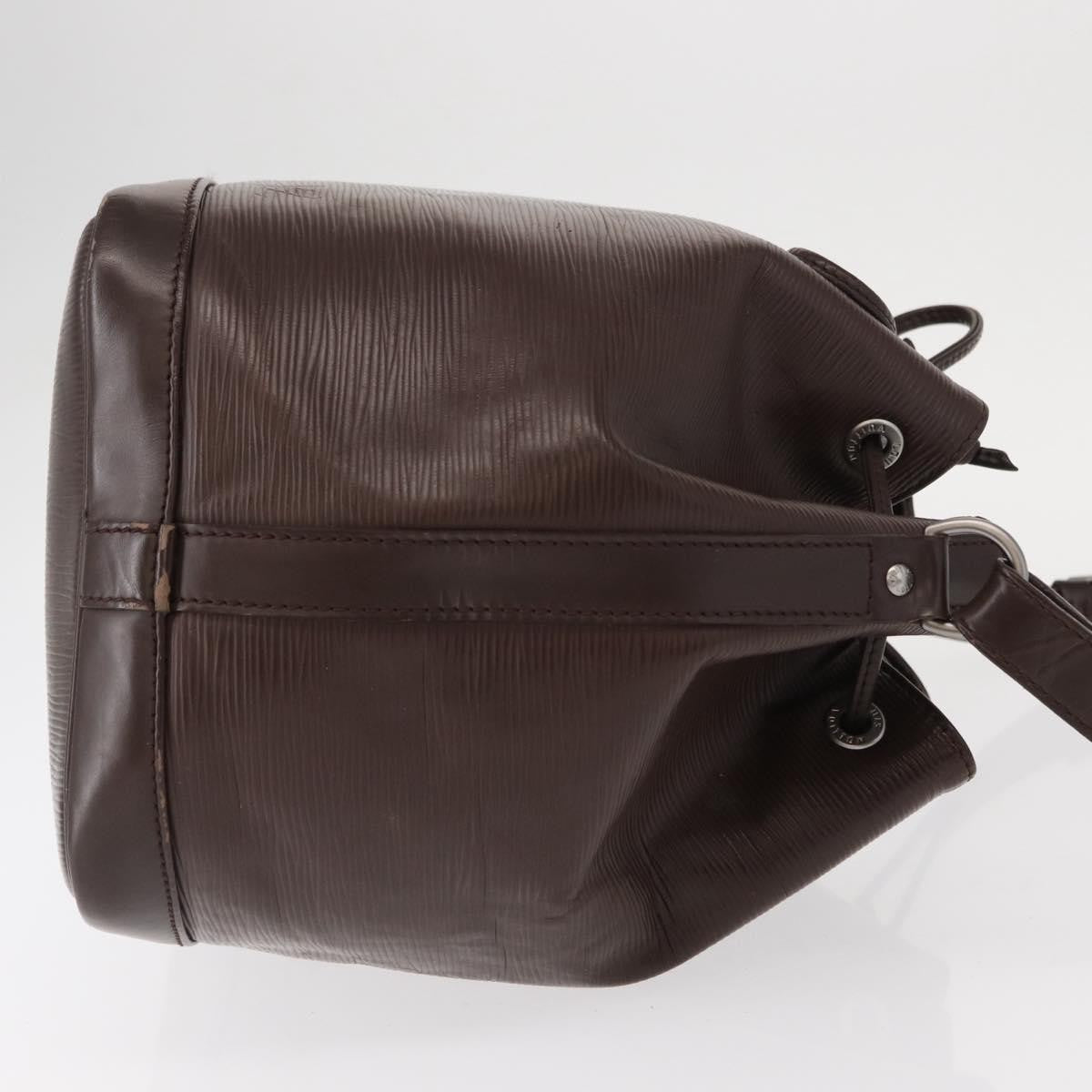 Louis Vuitton Petit Noe Handbag Epi Leather, BROWN, LEATHER, Shoulder bag
