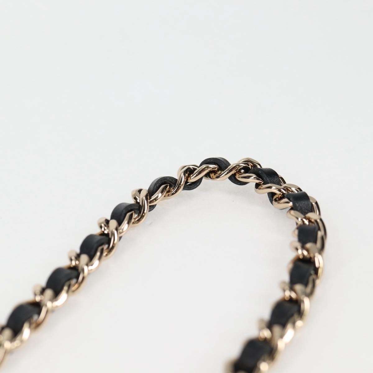 Chanel Flap Card Holder on Chain Quilted Printed Canvas, BEIGE, CANVAS, Clutche & pouche