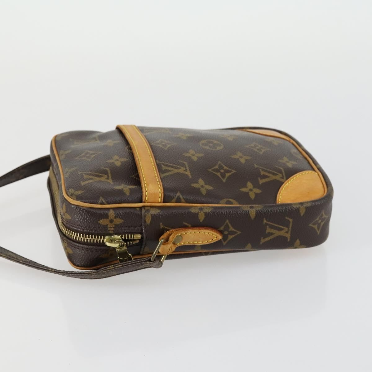 Louis Vuitton Danube Handbag Monogram Canvas, BROWN, CANVAS, Shoulder bag