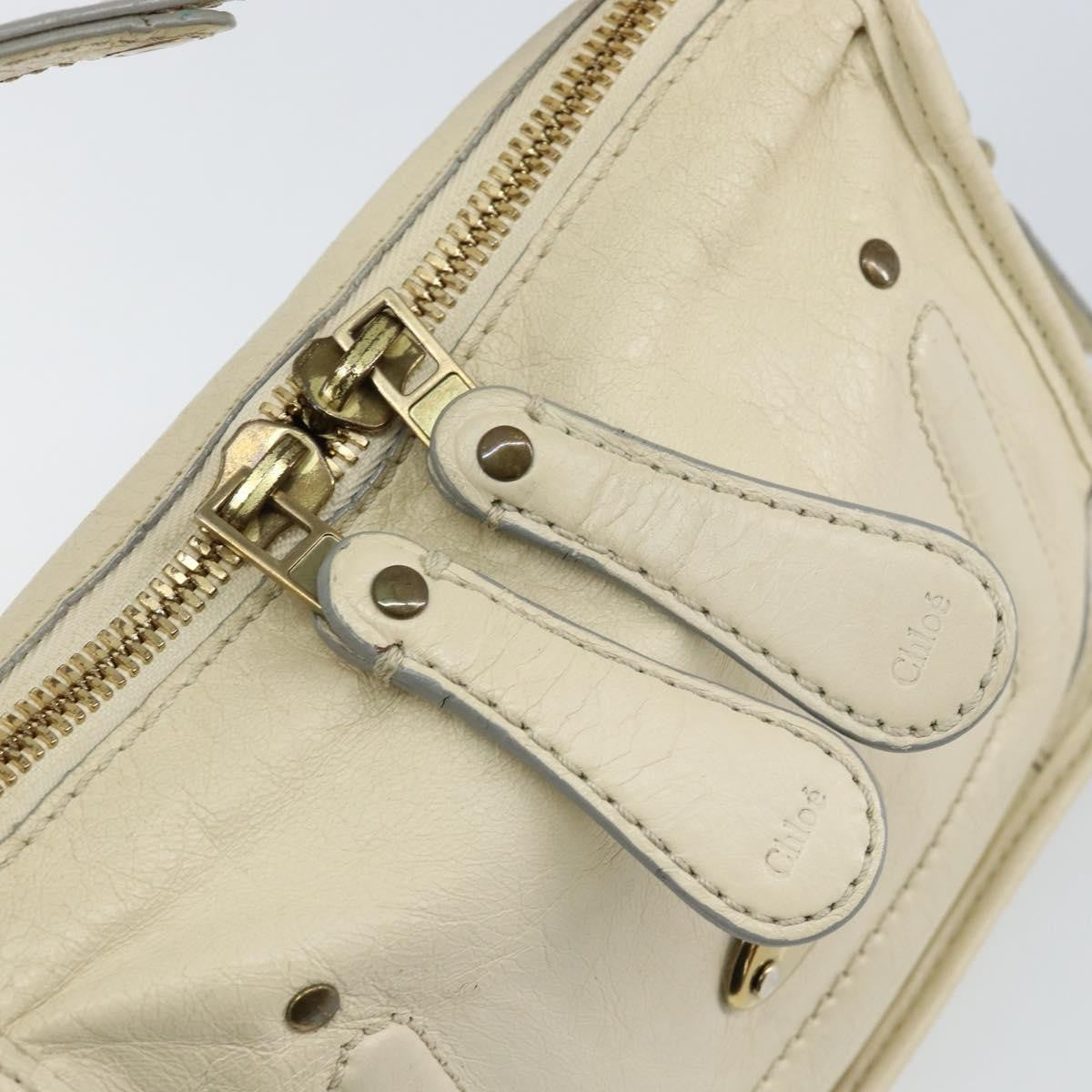 Chloe Vintage handbag Leather, WHITE, LEATHER, Handbag