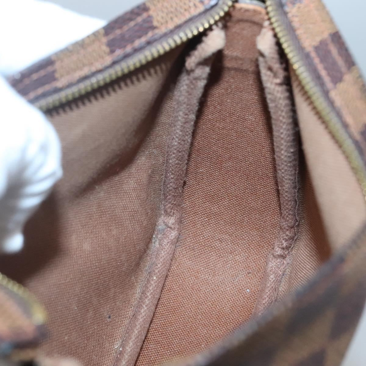 Louis Vuitton Trousse Make Up Bag Damier, BROWN, CANVAS, Clutche & pouche