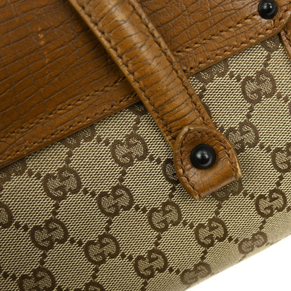 Gucci Bamboo Bullet Bag GG Canvas, BROWN, CANVAS, Shoulder bag